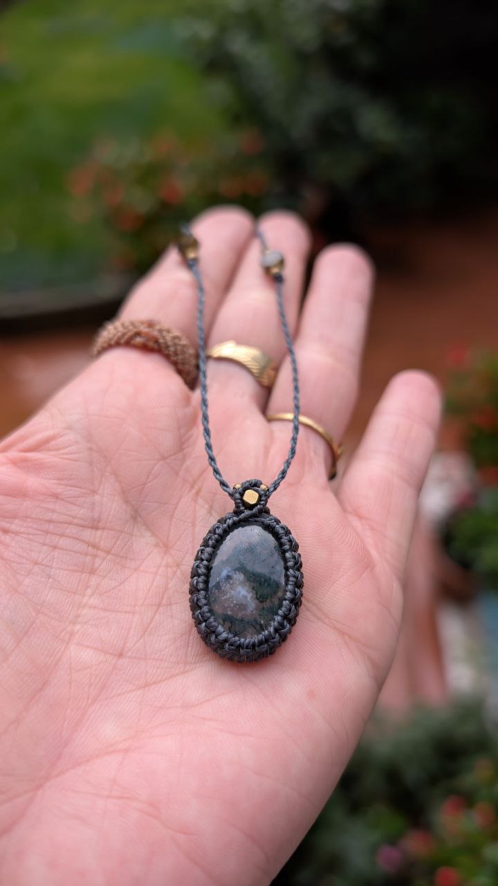 Moss Agate Cabochon - Image 3